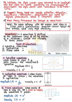 Class 12 Wave Optics Notes PDF | PDF | Light | Waves