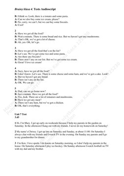 Brainy Klasa 4 Test Audioscripts | PDF