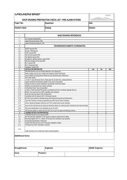 Electrical Shop Drawing Checklist.pdf BMS Shop Drawing Preparation Checklist | PDF | Ac Power Plugs And ...