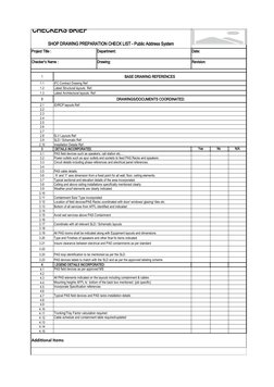 BMS Shop Drawing Preparation Checklist | PDF | Ac Power Plugs And ...