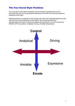 Social Style Questionnaire (3) (5369) | PDF | Feeling | Behavior