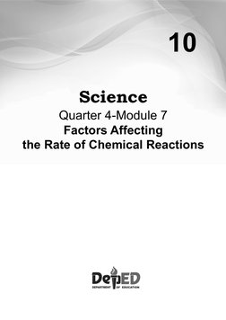 Science 10 q4 Module 7 | PDF | Reaction Rate | Activation Energy