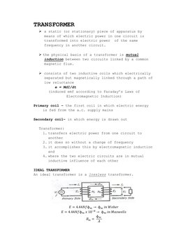 Transformer Principles and Calculations | PDF | Transformer ...
