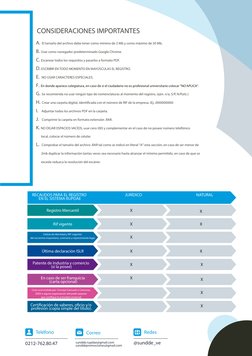 CONSIDERACIONES IMPORTANTES
A.  El tamaño del archivo debe tener como mínimo de 2 Mb y como máximo de 30 Mb.
B. Usar como nav