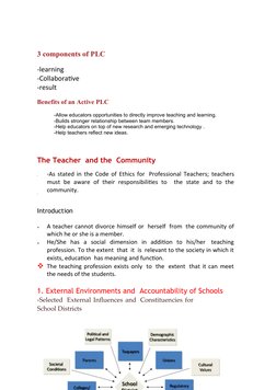 Characteristics of a Learning Community | PDF | Teachers | Learning