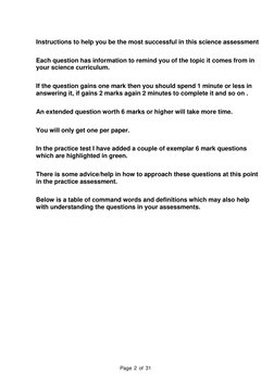 Year 9 Science Practice Test Guide | PDF | Cellular Respiration | Wind ...
