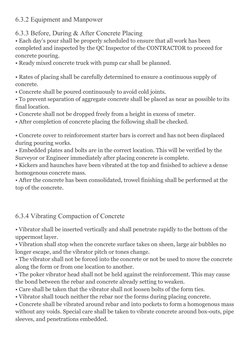 Concrete Work Method Statement | PDF | Concrete | Composite Material