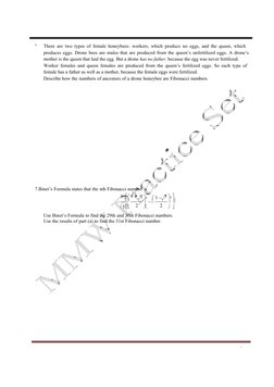 7.Binet’s Formula states that the nth Fibonacci number is
1  1 

5 
5 n
 1 5 n 

2

  
2
 
 
Use Binet