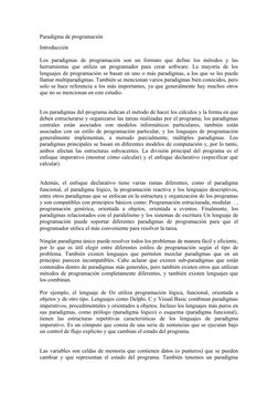 Paradigma de programación 
Introducción 
Los  paradigmas  de  programación  son  un  formato  que  define  los  métodos  y  l