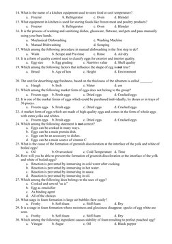 14. What is the name of a kitchen equipment used to store food at cool temperature?
a.
Freezer
b. Refrigerator
c. Oven
d. Ble