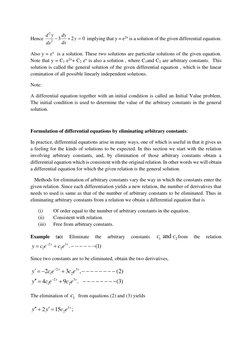 Hence 
2
2
3
2
0
d y
dy
y
dx
dx
−
+
=
 implying that y = e2x is a solution of the given differential equation. 
Also y = ex