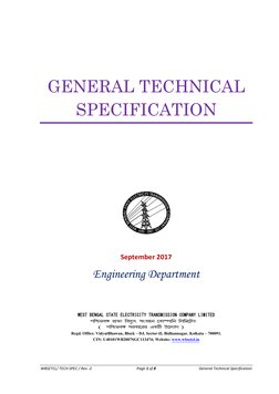 WBSETCL General Technical Specifications | PDF | Electrical Substation ...