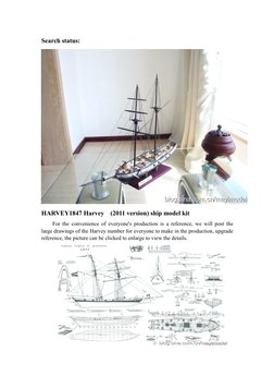 Harvey 1847 Model Ship Assembly Guide | PDF | Hull (Watercraft) | Mast ...