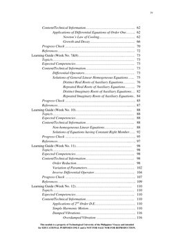 iv 
 
 
This module is a property of Technological University of the Philippines Visayas and intended 
for EDUCATIONAL PURPOS