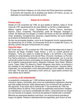 - El pago del tributo indígena y la mita minera de Potosí generaron protestas. 
- El aumento del impuesto de la alcabala que