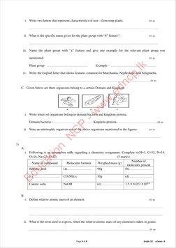 Grade 10 Science 2nd Term Past Papers | PDF | Force | Chemical Compounds
