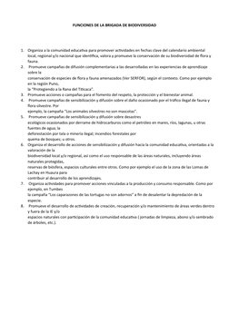 Funciones de la Brigada de Ecoeficiencia | PDF | Ciencia y matemáticas