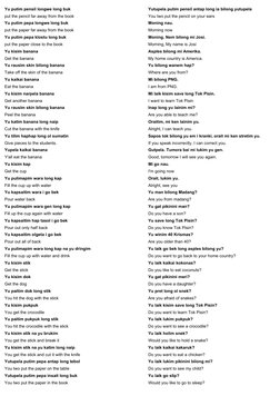 Essential Tok Pisin Phrases Guide | PDF | Language Arts & Discipline