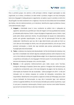 Para  o  primeiro  grupo,  nos  atemos  a  três  principais  critérios:  imagem  (percepção  se está
organizado, se é criativ