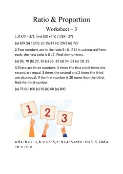 Grade 8 Ratio & Proportion Worksheets | PDF | Ratio | Area