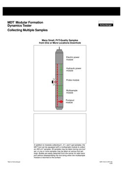 MDT Modular Formation Dynamics Tester | PDF | Pressure | Permeability ...