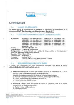 1. INTRODUCCION 
TECHN0LOGY & EQUIPMENT 
.,.., 
1. 1. 
ALCANCE DEL DOCUMENTO 
Este Manual describe las recomendaciones de Ins