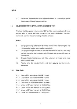 Pile Maintained Load Test Method Statement | PDF | Deep Foundation ...