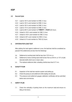 Pile Maintained Load Test Method Statement | PDF | Deep Foundation ...