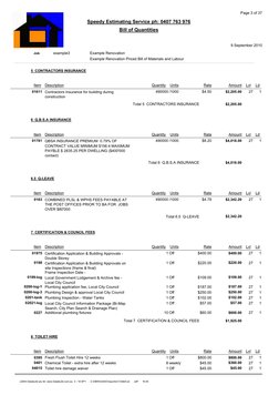Example Bill of Quantities for Renovation | PDF | Pricing | Concrete