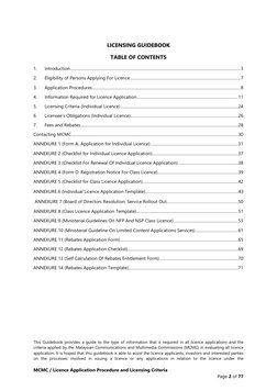 MCMC Licensing Guidebook Overview | PDF | License | Computer Network