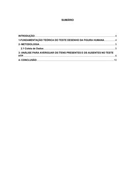 SUMÁRIO
INTRODUÇÃO...........................................................................................................