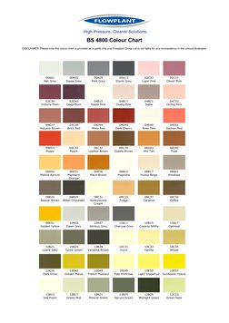 BS 4800 Colour Chart Overview | PDF | Color