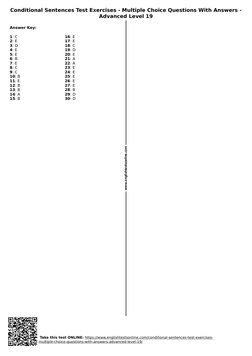 Conditional Sentences MCQ Exercises | PDF | Test (Assessment ...