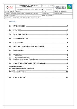 MV Cable Laying & Termination Method | PDF | Electrical Connector | Wire