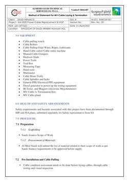 MV Cable Laying & Termination Method | PDF | Electrical Connector | Wire
