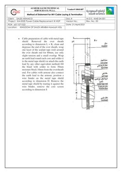 MV Cable Laying & Termination Method | PDF | Electrical Connector | Wire
