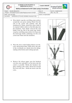 MV Cable Laying & Termination Method | PDF | Electrical Connector | Wire