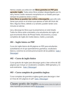 Libros PDF gratis para aprender inglés | PDF | Verbo | Idioma en Inglés