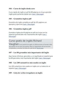 Libros PDF gratis para aprender inglés | PDF | Verbo | Idioma en Inglés