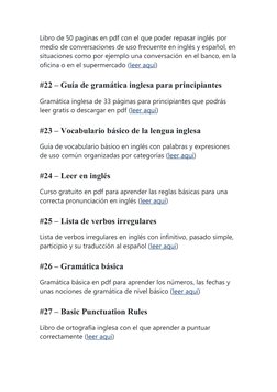 Libros PDF gratis para aprender inglés | PDF | Verbo | Idioma en Inglés