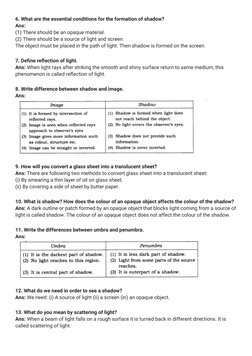 Light, Shadows, and Reflection Concepts | PDF | Shadow | Mirror