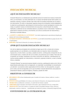 INICIACIÓN MUSICAL
¿QUÉ ES INICIACIÓN MUSICAL?
Iniciación Musical es un extraescolar que pretende acercar el mundo de la músi