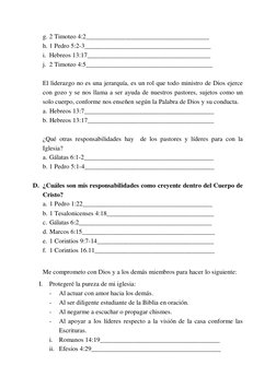 g. 2 Timoteo 4:2______________________________________ 
h. 1 Pedro 5:2-3_______________________________________ 
i. Hebreos 1