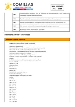 RA5
Comprende textos (sencillos al inicio del aprendizaje del idioma hasta llegar a textos auténticos y
complejos de diferent