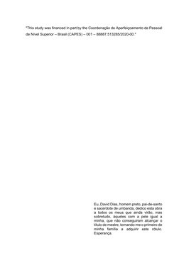 "This study was financed in part by the Coordenação de Aperfeiçoamento de Pessoal 
de Nível Superior – Brasil (CAPES) – 0