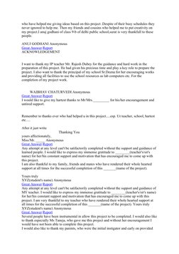 Project Declaration Format Sample | PDF | Gratitude | Curriculum
