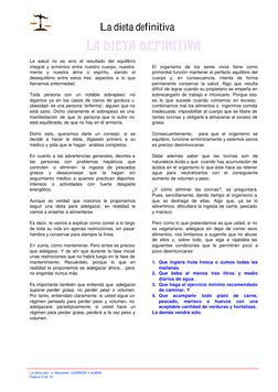 La dieta definitiva 
 
La dieta.doc => Resumen  CUERPOS Y ALMAS