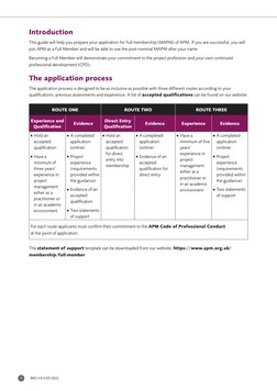 APM Full Membership Application Guide | PDF | Project Management ...