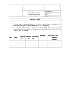 Aluminum Cladding Installation Method | PDF | Personal Protective ...
