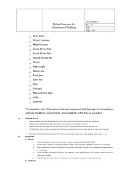 Aluminum Cladding Installation Method | PDF | Personal Protective ...